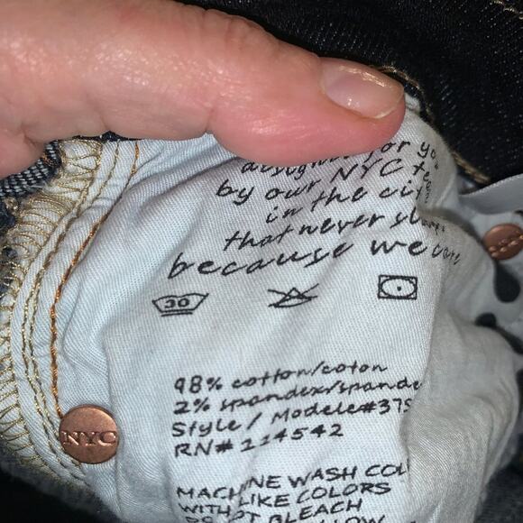 BRAND NEW BLANK NYC DARK DENIM JEANS 26 - Picture 8 of 8